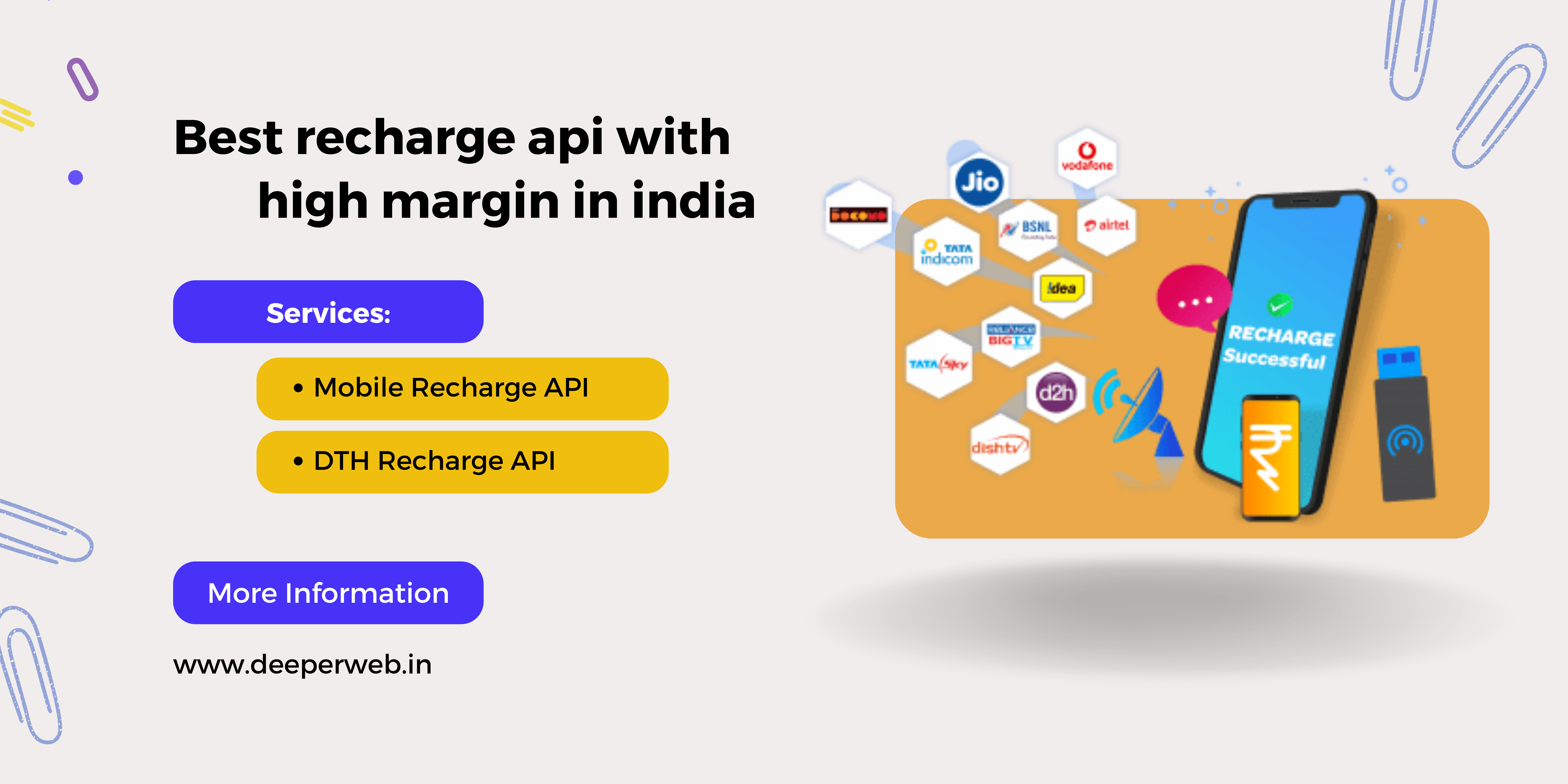 Best recharge api with high margin in india