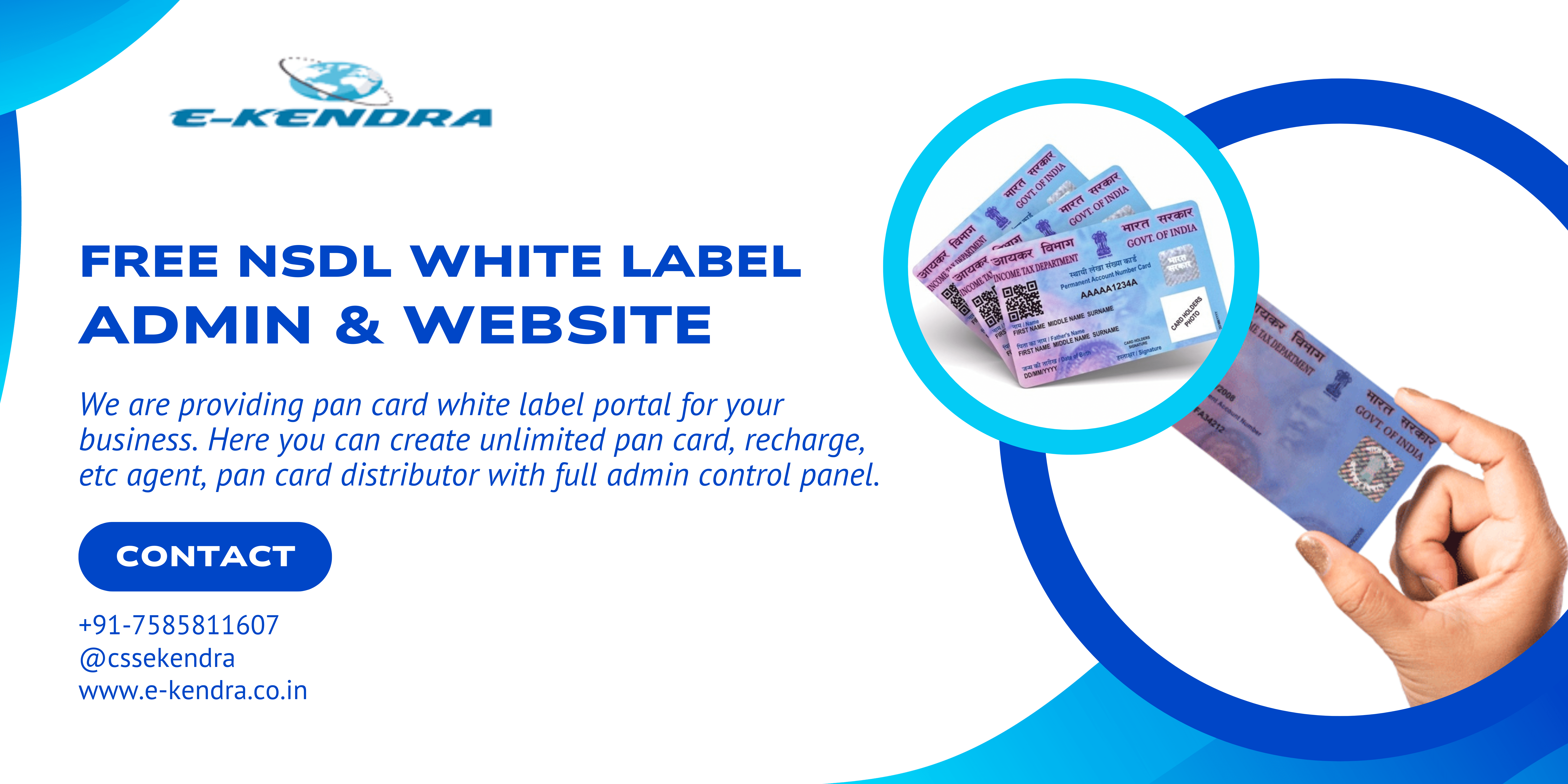 Free nsdl white label admin & website